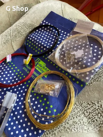 Медна тел червена черна сребърна златиста пинсета за бижута халки за колие, снимка 2 - Колиета, медальони, синджири - 49992290