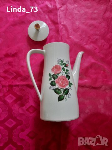 Чайник с красиви рози-порцелан-"Bavaria"-1.500мл. Маркирана за произход.  , снимка 4 - Аксесоари за кухня - 34175153