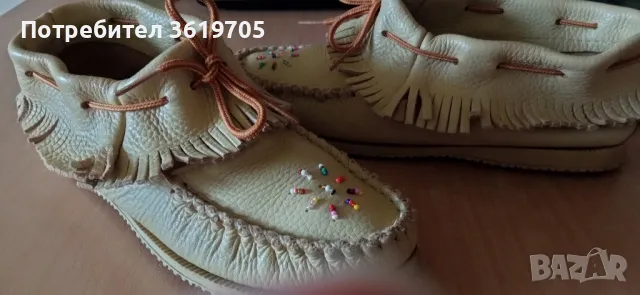Дамски обувки Ръчно изработени мокасини естествена кожа размер 38, снимка 2 - Дамски ежедневни обувки - 49761333