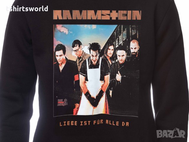 Нов мъжки суичър с дигитален печат на музикалната група Rammstein, Рамщайн - Liebe ist für alle da, снимка 6 - Суичъри - 31819733