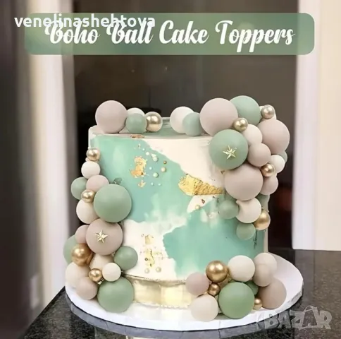 115 броя топчета топки на тел от стиропор за декорация на торта , снимка 3 - Други - 50307491