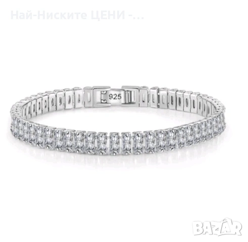 Сребърна гривна Karina с печат 925, снимка 2 - Гривни - 53135081