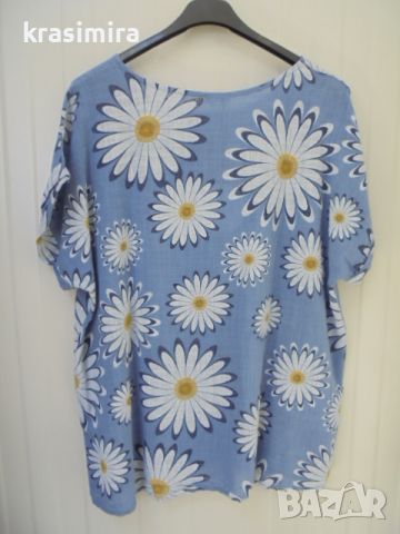 нови блузки от лен и памук в три цвята, снимка 2 - Туники - 36472308