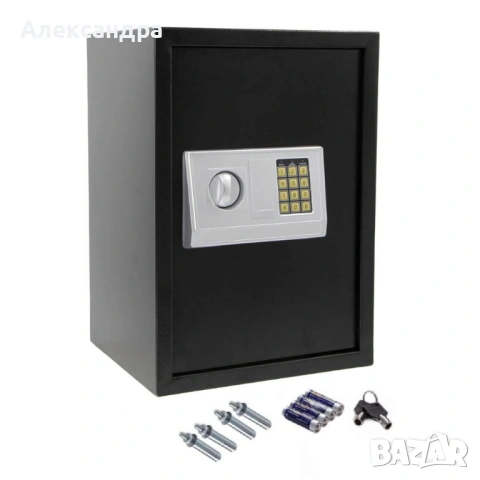 Електронен сейф 43L с аварийни ключове и монтажни болтове – Сигурност и защита за ценни вещи, снимка 3 - Друга електроника - 53225022