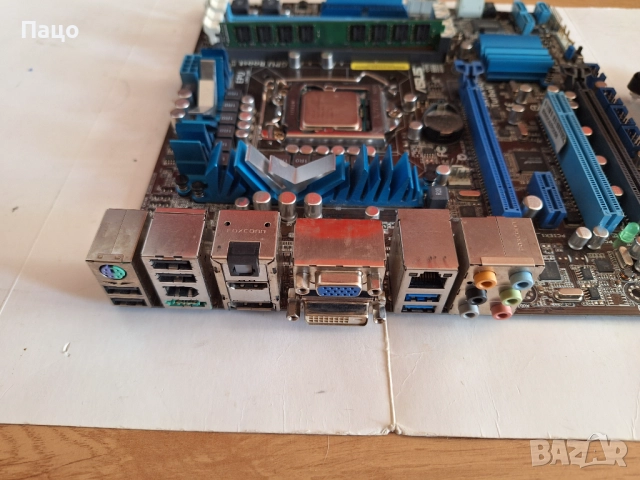 ASUS P8H67-M EVO motherboard Socket 1155 DDR3 Intel H67/Intel Core i5-3350p , снимка 10 - Дънни платки - 52508862