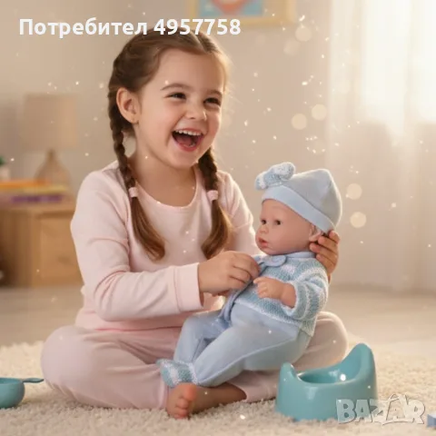 Подарете на детето си часове забавна и образователна игра с куклата бебе Pure Baby 39 см! Реалистичн