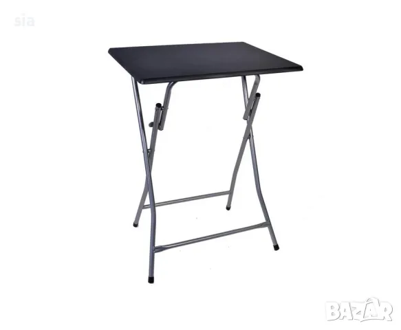 Сгъваема маса за къмпинг, палатка, пикник, Черен Правоъгълен плот, снимка 2 - Къмпинг мебели - 50123548