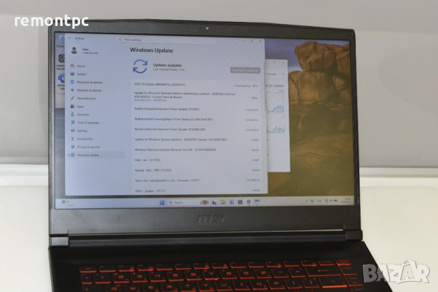 Gaming Laptop MSI GF63 10SCSR I5 16 GB 1650 TI SSD - топ състояние, снимка 16 - Лаптопи за игри - 53232154