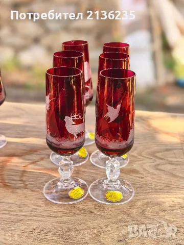 Кристални чаши Egermann Bohemian

, снимка 6 - Сервизи - 55816738