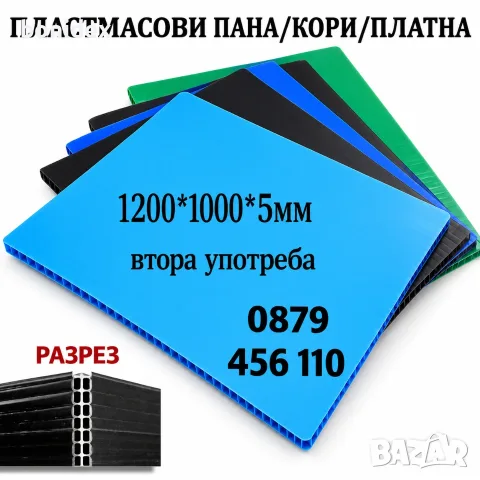 Пластмасови плоскости/кори- 1200х1000х5 мм.,Навеси за коли