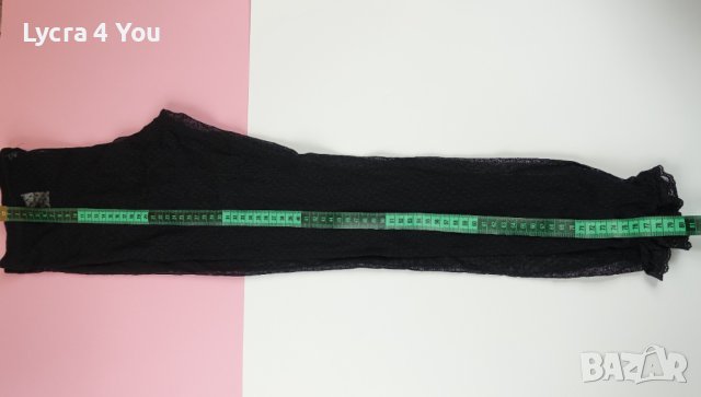 M/L VILA Clothes дамски черен тюлен клин с дантела на крачолите, снимка 13 - Клинове - 44341336