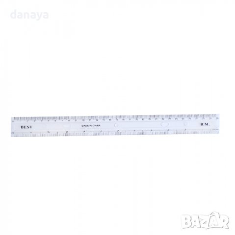 3044 Ученическа линия за измерване и чертане, 30 см, снимка 3 - Ученически пособия, канцеларски материали - 37864127