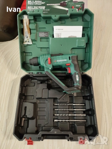 Акумулаторен Перфоратор Parkside 20V PABH 20-Li D4, снимка 2 - Перфоратори - 54064246