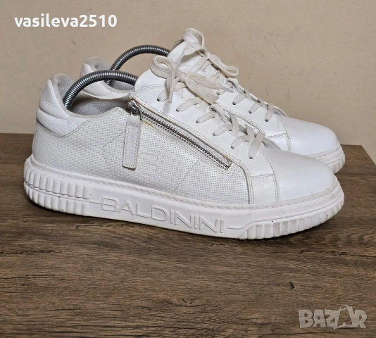 Baldinini оригинални мъжки сникърси от естествена кожа , снимка 6 - Кецове - 53893003
