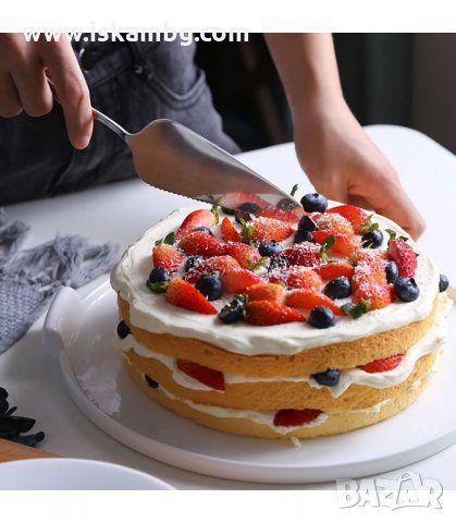 МЕТАЛНА ЛОПАТКА ЗА СЕРВИРАНЕ НА ТОРТА - код 3037, снимка 4 - Прибори за хранене, готвене и сервиране - 33897555