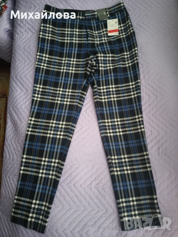 Нов дамски панталон каре, снимка 3 - Панталони - 54032487