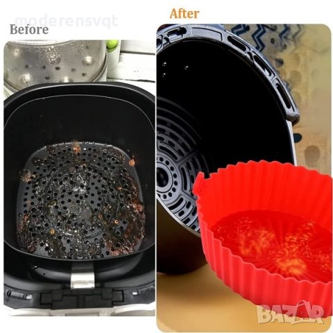 Силиконова форма за печене за Air fryer, фурна и микровълнова, снимка 6 - Съдове за готвене - 39448005