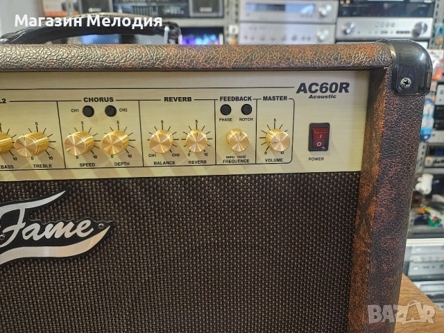 Китарно кубе Fame AC60R Acoustic Combo – Кристален звук за Вашата китара и вокал, снимка 5 - Тонколони - 53888974