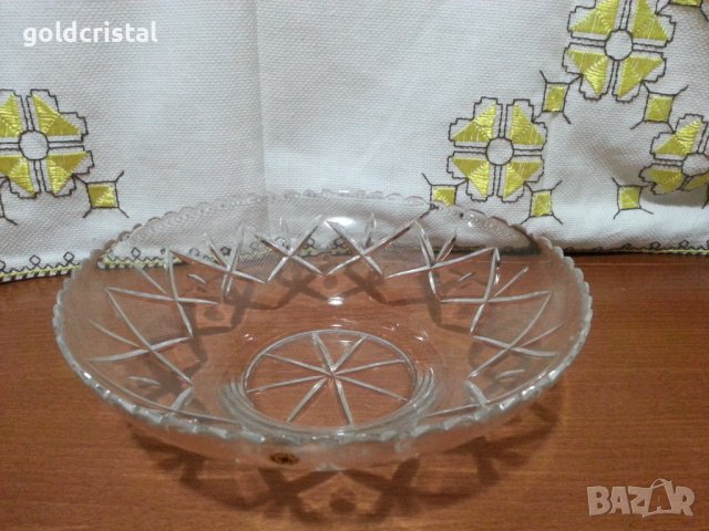 Кристална купа фруктиера , снимка 7 - Антикварни и старинни предмети - 44343892