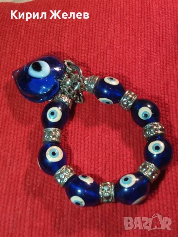 ТРАДИЦИОННА СИНЯ ГРИВНА Тип БРОЕНИЦА с ОКОТО на НАЗАР - ПРОТИВ УРОКИ ТАЛИСМАН За ЩАСТИЕ 47081, снимка 8 - Гривни - 46774847