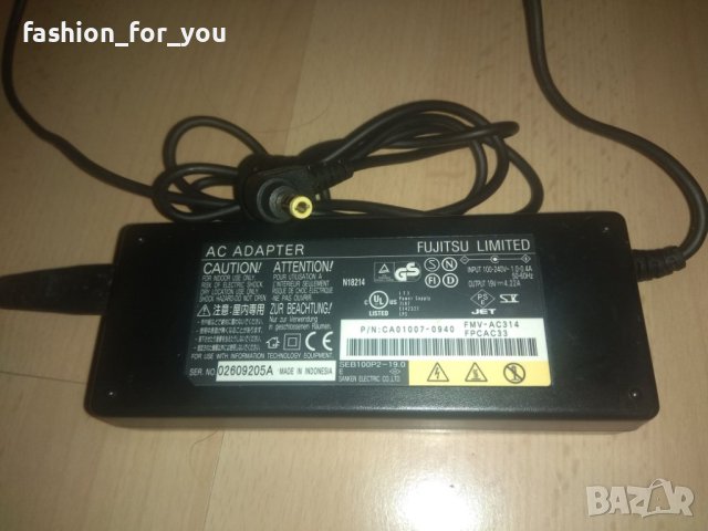 Зарядно, адаптер за лаптоп Fujitsu 19V 4.22A, снимка 2 - Части за лаптопи - 42450651