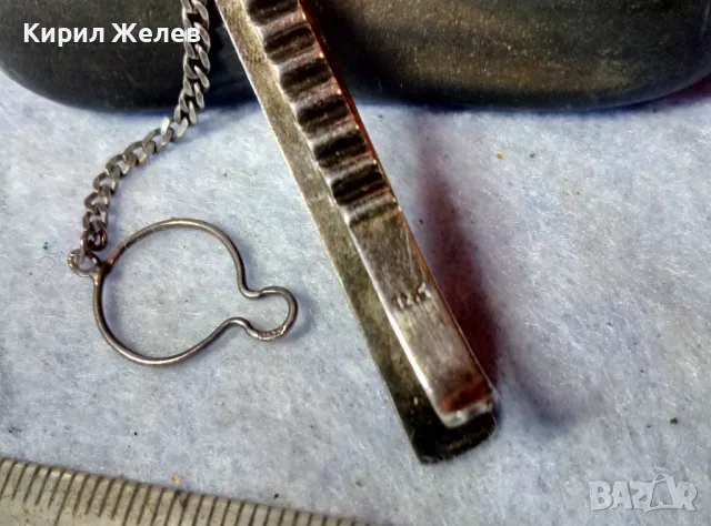 АРИСТОКРАТИЧНА СТИЛНА СРЕБЪРНА ИГЛА За ВРАТОВРЪЗКА ЛАКИРАНО СРЕБРО 925 ЩИПКА За ВРАТОВРЪЗКА 49317, снимка 8 - Други - 48476925