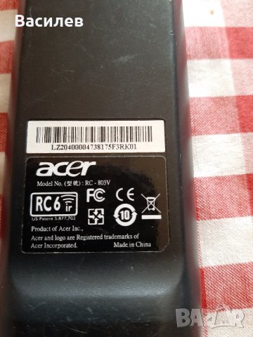 дистанционно Acer, снимка 2 - Дистанционни - 42267663