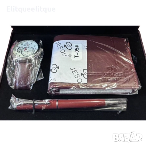 Луксозен подарък за всеки мъж – Часовник, портфейл и химикалка