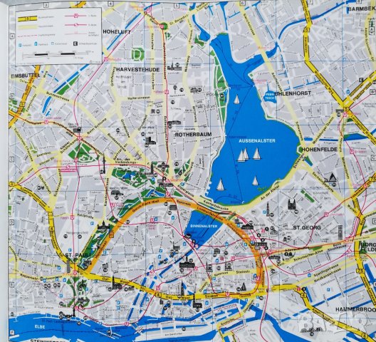 Четириезична книга със снимки и гледки от Хамбург, снимка 3 - Чуждоезиково обучение, речници - 31795658