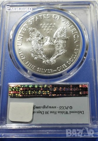 USA 🇺🇸.  ONE DOLLAR 2017 FIRST STRIKE MS 70 TOP GRADE , снимка 2 - Нумизматика и бонистика - 39357711