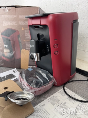  Кафемашина с Капсули Philips Senseo Maestro CSA260/90 Червена Еспресо!