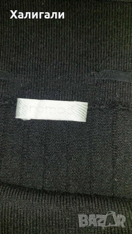 Плетена черна пола  до коляното Промод Promod р-р М, снимка 3 - Поли - 52261003