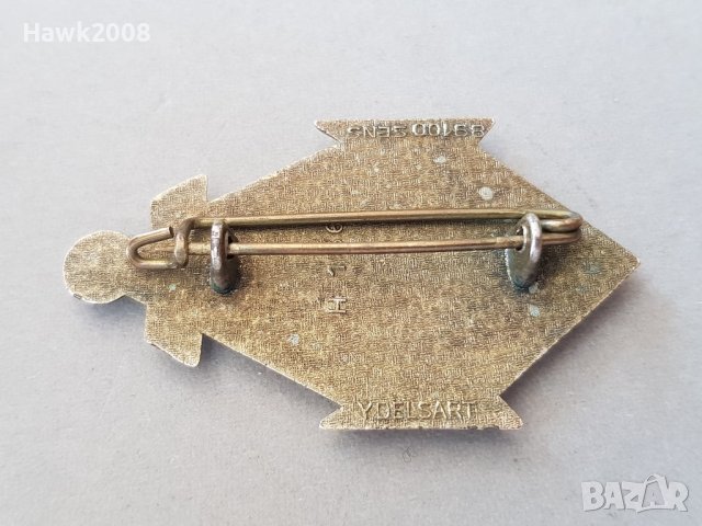 Френска военноморска емайлирана значка R.I.M.A 22 медал, снимка 5 - Колекции - 40285890