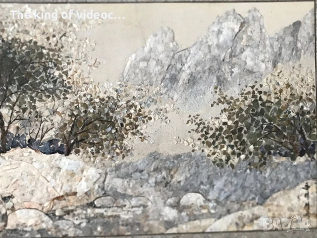 Авторска голяма картина ( ръчно направена от мидички ) , снимка 5 - Картини - 52546278