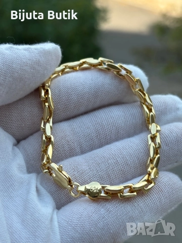 Брутална Златна Гривна от Медицинско злато 