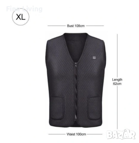 Унисекс електрически термичен елек за зимния период с USB свързаност/Ефективно предпазва от студ пре, снимка 9 - Други - 53085985