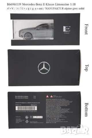 B66961119,умален модел die-cast Mercedes-Benz E-Klasse,Limousine,AMG Line,W214,1:18, снимка 8 - Колекции - 48892316