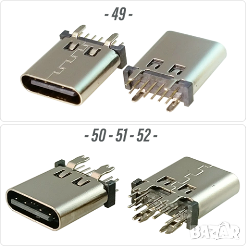 Букса конектор USB Type-C  14 pin ; Waterproof IP7, снимка 3 - Ремонт на друга електроника - 54184371