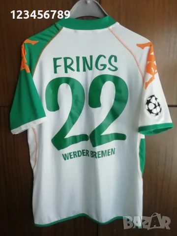 Вердер Бремен Фрингс Шампионска Лига оригинална мачова тениска фланелка Werder Bremen Frings Kappa 