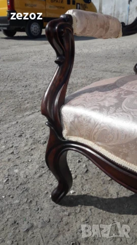 Кресла антикварни махагон-2бр., снимка 8 - Дивани и мека мебел - 51373764