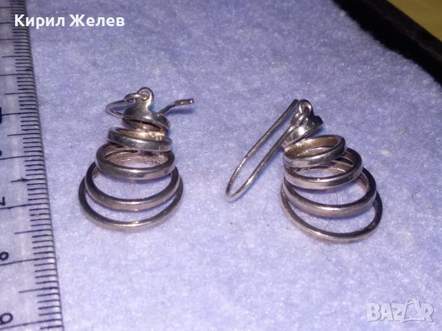 ПРЕКРАСНИ СПИРАЛОВИДНИ СРЕБЪРНИ ФЕШЪН - АРТ ОБЕЦИ СРЕБРО 925 ДИЗАЙНЕРСКА ИЗРАБОТКА 34437, снимка 3 - Обеци - 39535592
