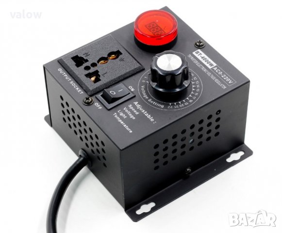 Регулатор на напрежение / обороти за променлив ток 0 до 220V 5kW, снимка 5 - Друга електроника - 39935968