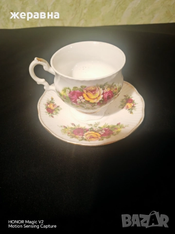 Чаша за чай с чинийка, снимка 3 - Чаши - 52518794