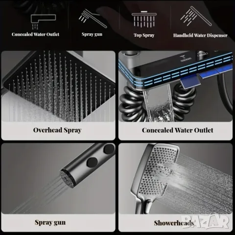 🌟 Най-луксозната и красива душ система със звезден ефект! 🌟, снимка 3 - Душове - 50094574