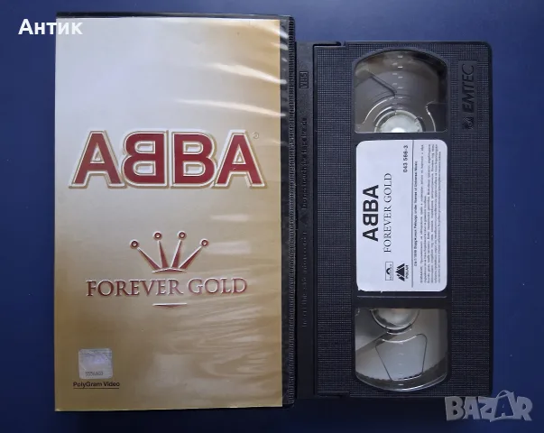 Видеокасета VHS ABBA Forever Gold / PolyGram Video, снимка 2 - Други жанрове - 56317796