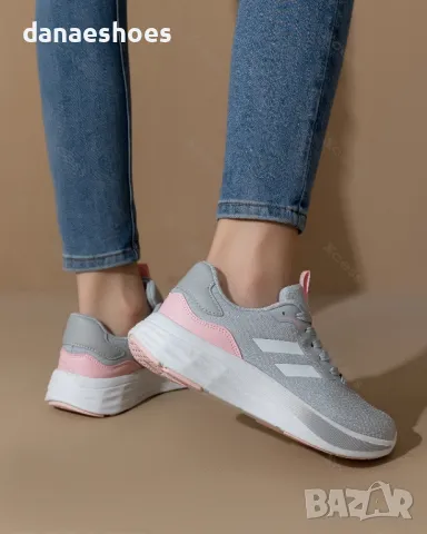 Дамски маратонки в сиво , снимка 4 - Маратонки - 49720406