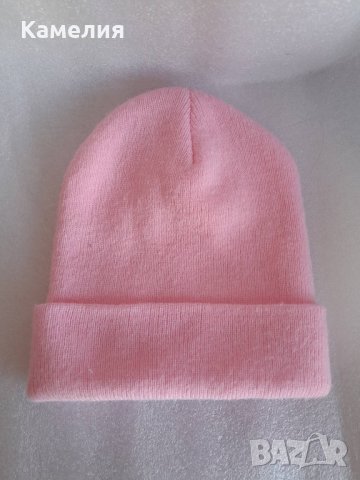 Розова шапка B•Unsame, снимка 2 - Шапки - 44144011