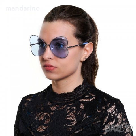 VICTORIA'S SECRET 🍊 Дамски слънчеви очила BLUE HEART нови с кутия, снимка 5 - Слънчеви и диоптрични очила - 39553409