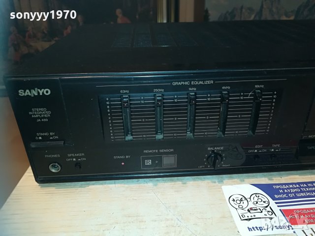 sanyo ja-489 stereo amplifier-japan-внос france, снимка 4 - Ресийвъри, усилватели, смесителни пултове - 29676803