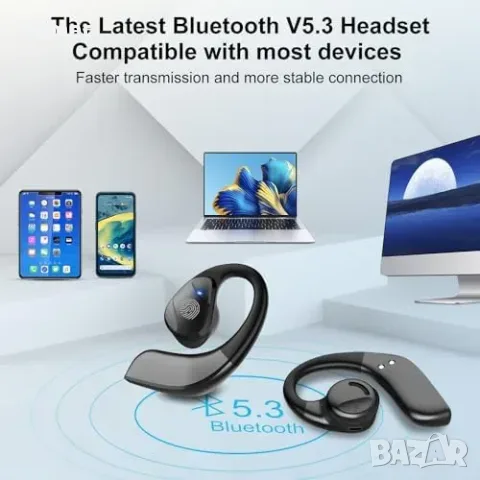 Безжични слушалки Golvery Bluetooth 5.3 с отворен дизайн и DSP микрофон, снимка 6 - Други стоки за дома - 56228557